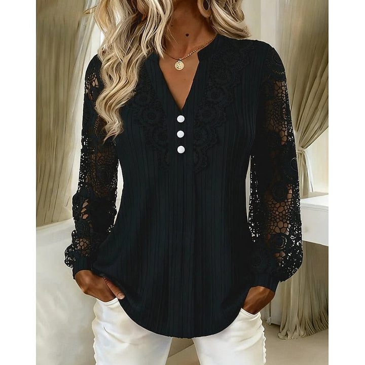 Winnifred Lace Trim Blouse